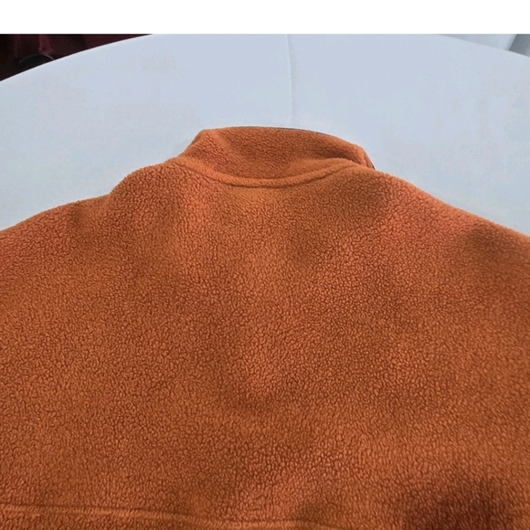 XL PATAGONIA SYNCHILLA Snap T Pullover Orange Fleece Mens XLARGE 1998 Vintage